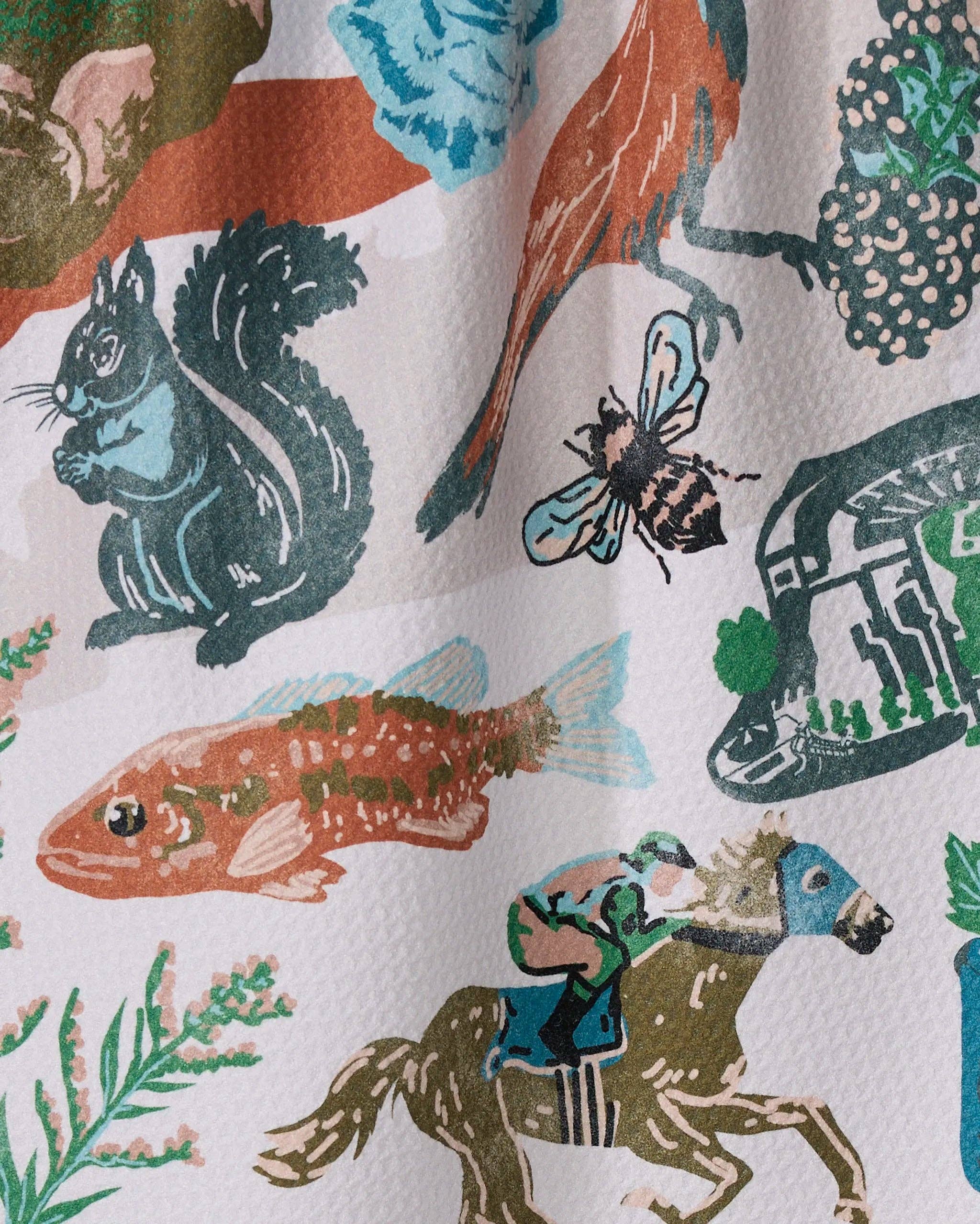 Greetings From Kentucky Tea Towel