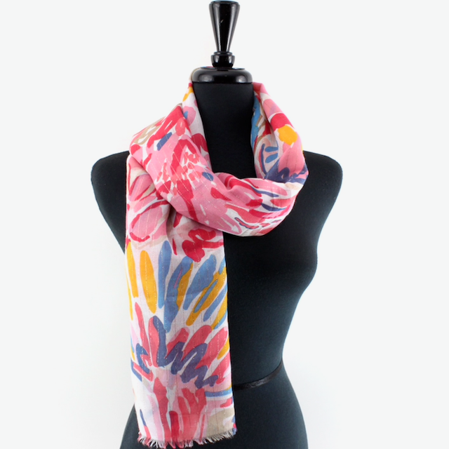 Torrid Lightweight Scarf w/Gold Metallic: 03 Red