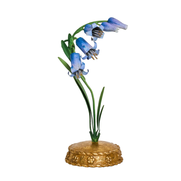Hand-painted Bluebell Placecard holder-Blue
