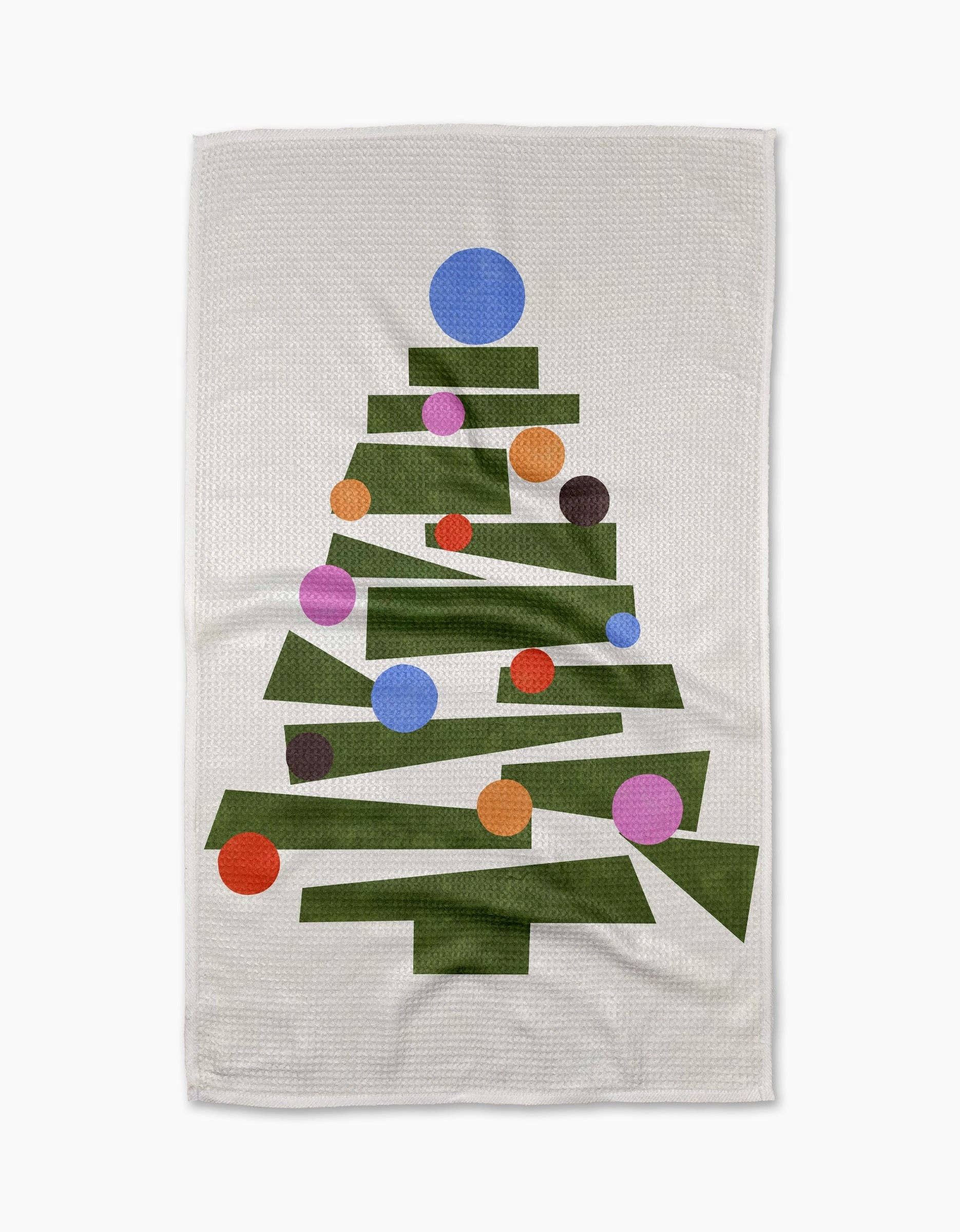 Modern Festive Tree Tea Towel