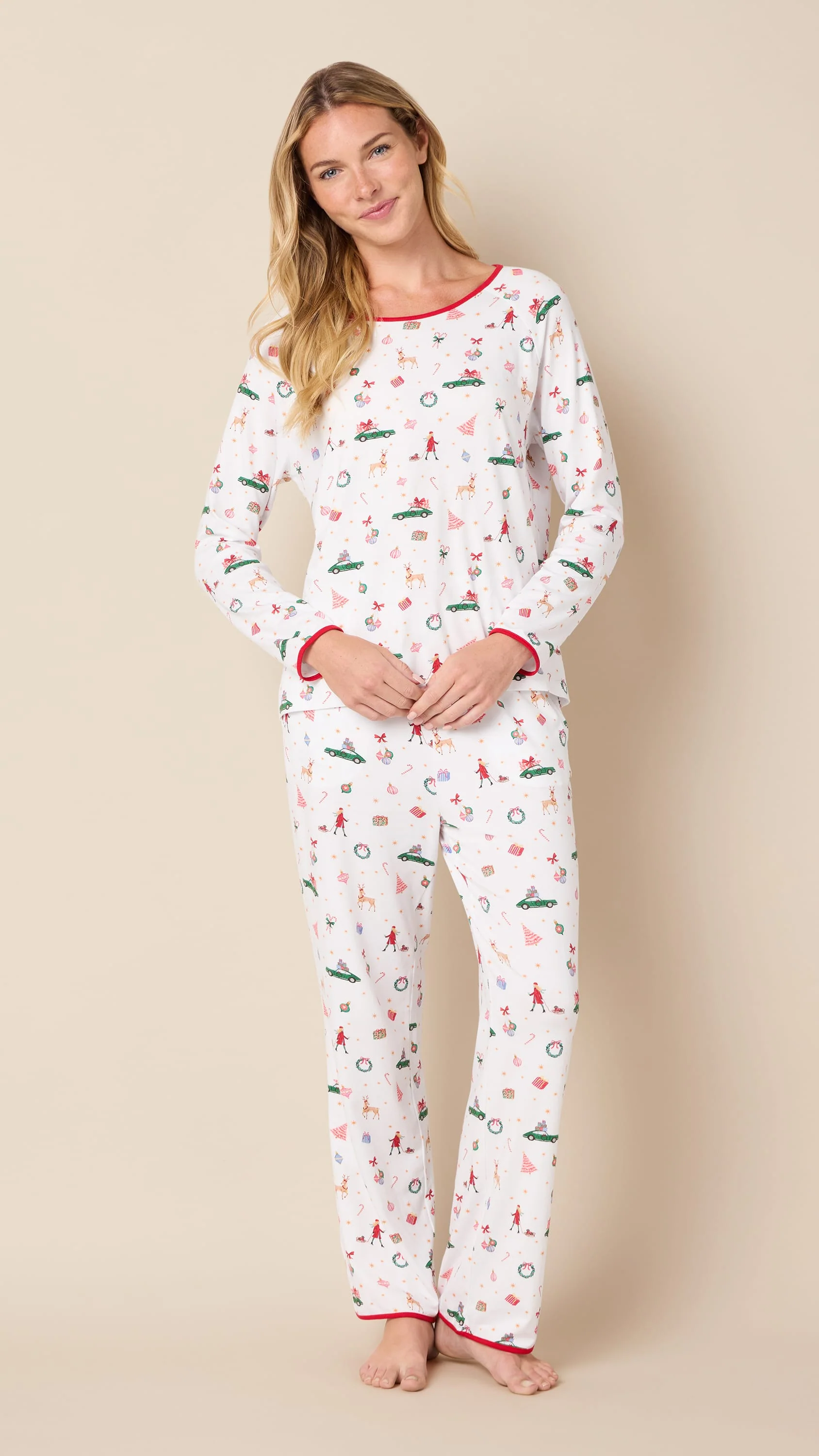 A Merry Little Stroll Knit Pajamas-XL