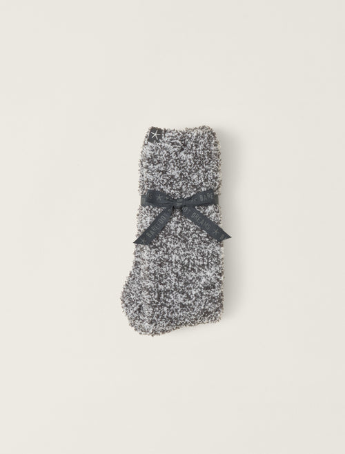 Cozychic Heathered Socks - Slate Blue / White