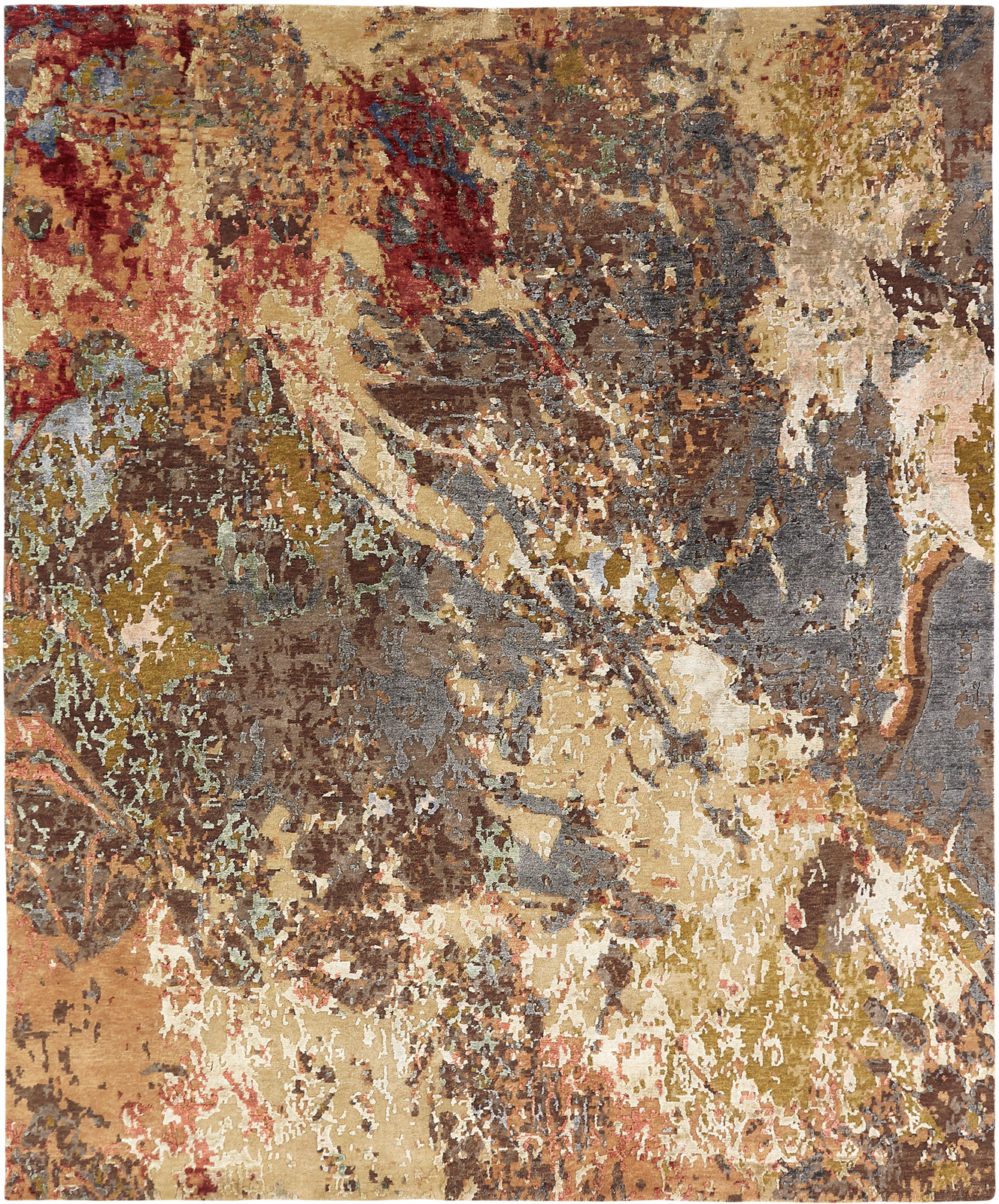 Quincy Multi Abstract Rug (2'x3') CALL FOR PRICING