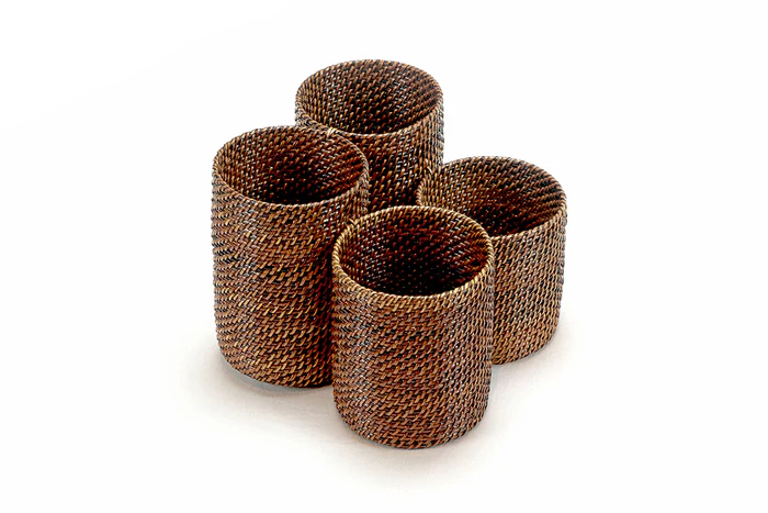 Woven Flatware Caddy Basket