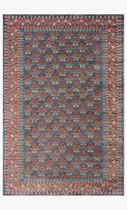 Rifle Paper Co. x Loloi Fiore Rug – Navy (2'7" x 4')