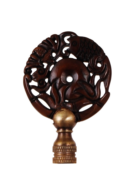 Hand carved Jade Finial