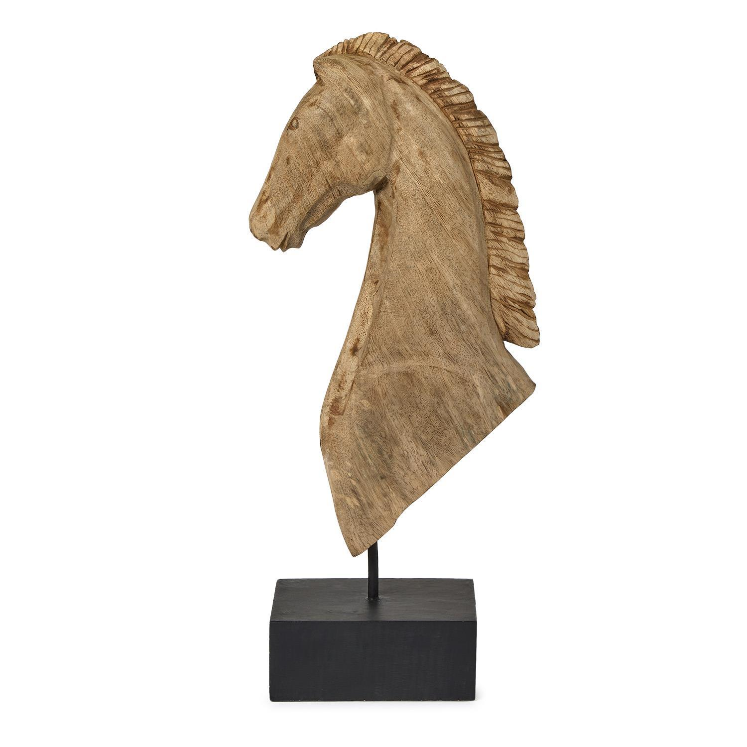 EQUINES SCULPTURE ON BLACK STAND
