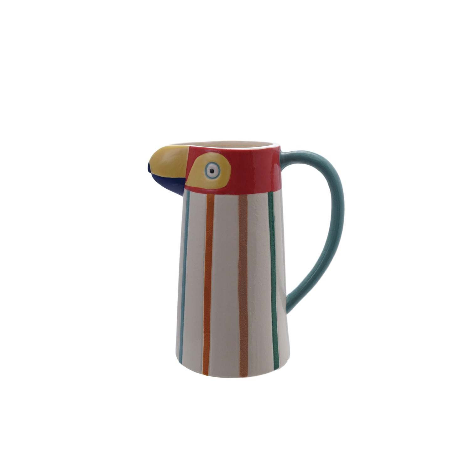 TOUCAN STONEWARE PITCHER