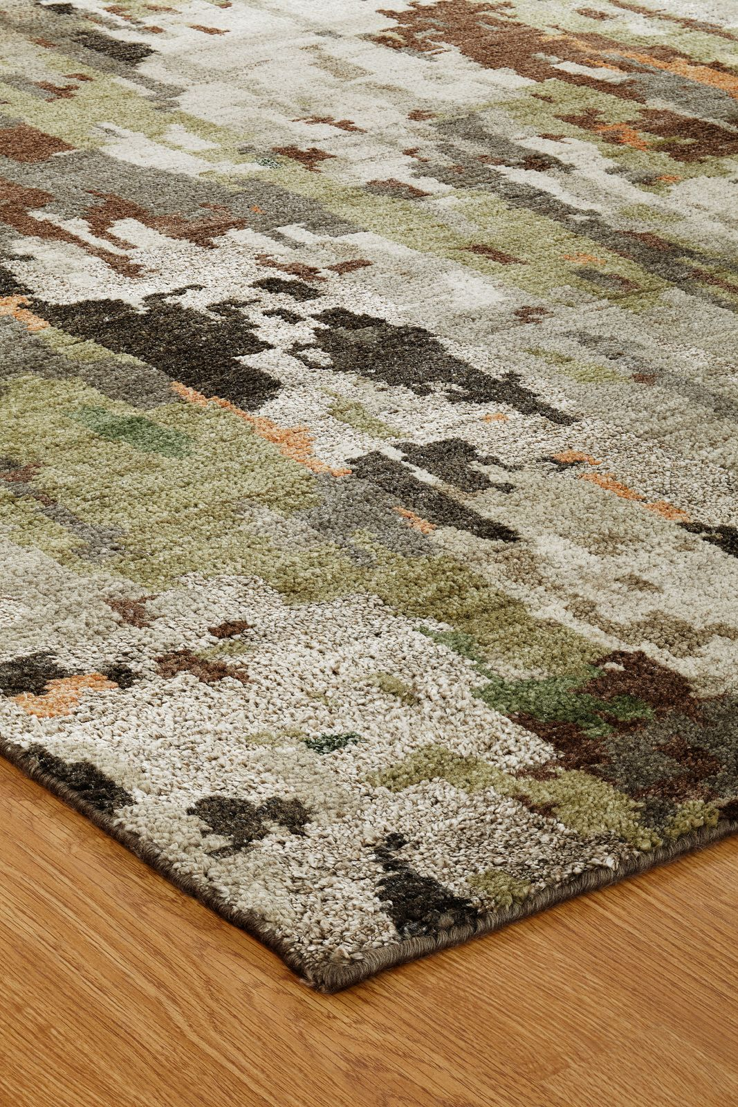 Harlow Khaki and Grey Rug (8'x10')