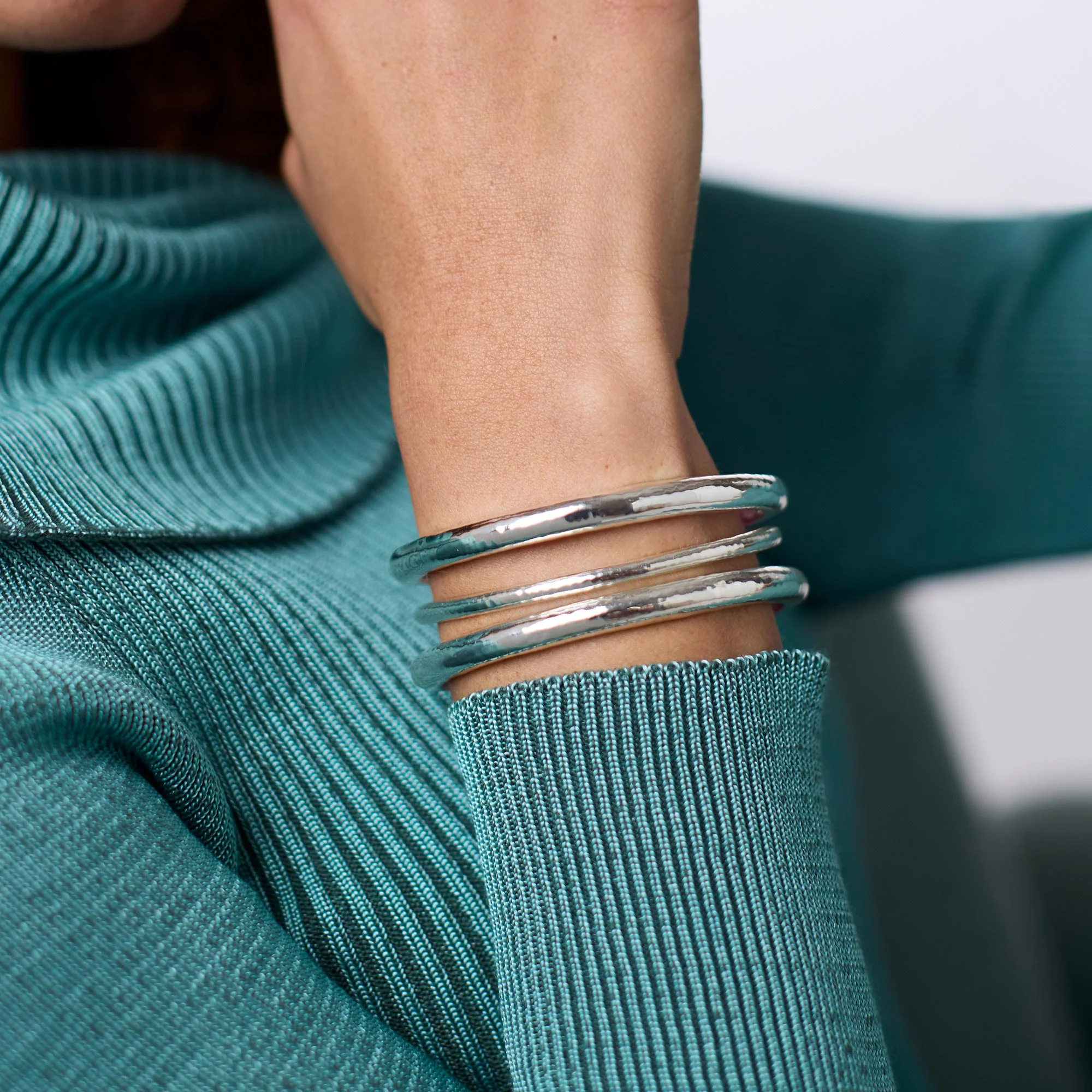 Havana Silver Bangle - Julie Vos