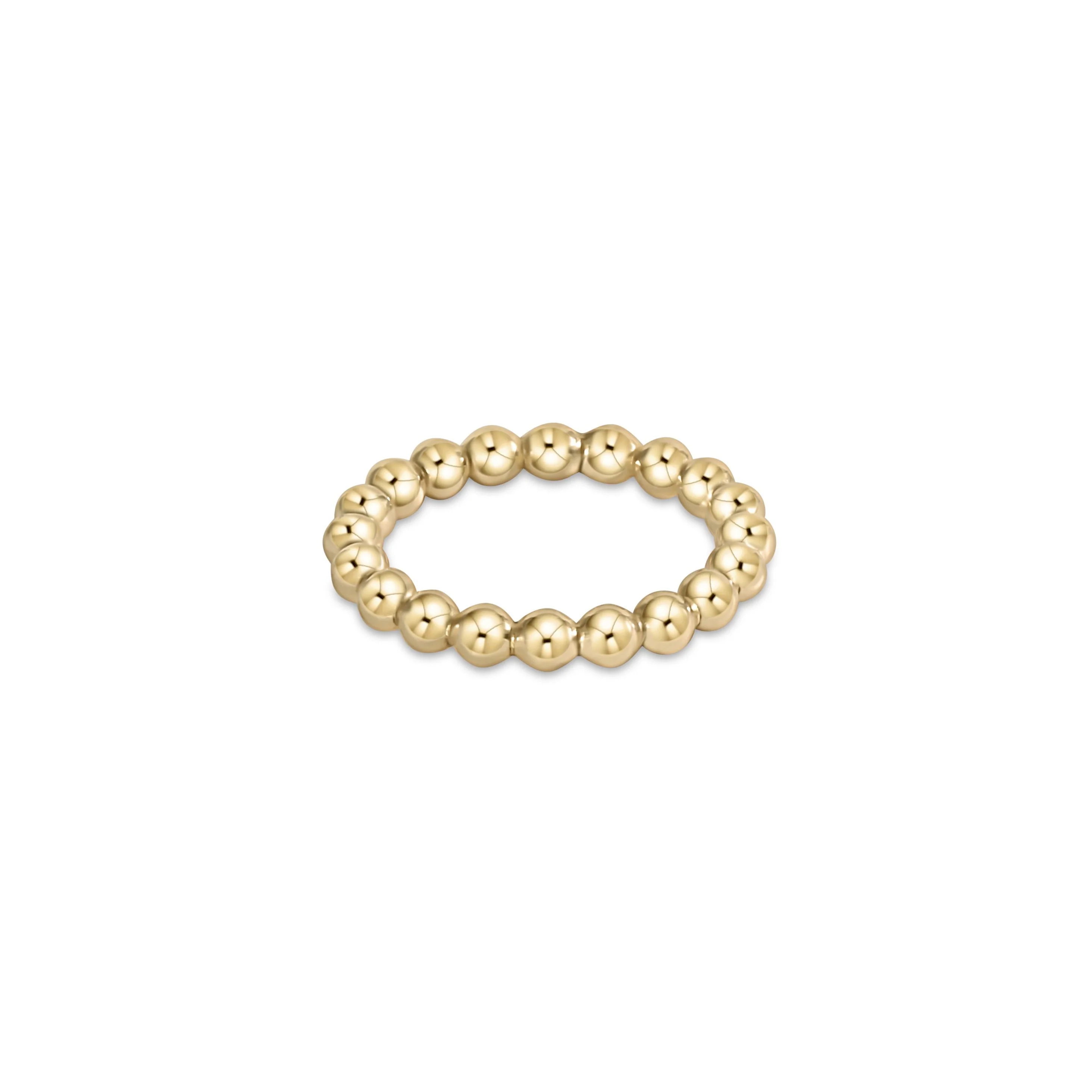 Enewton Classic Gold Bead Ring - 3mm bead