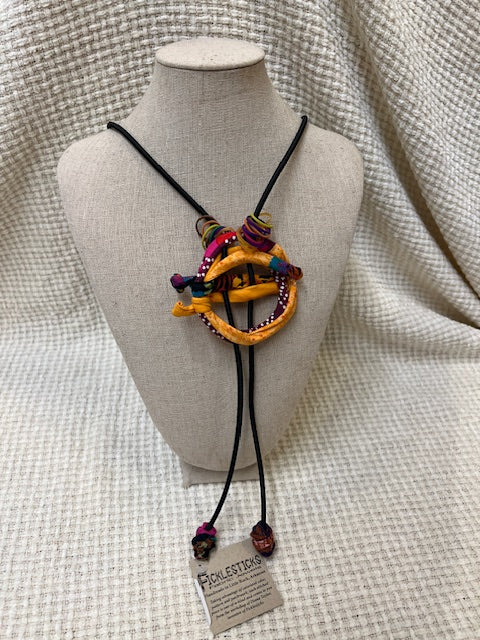 Handmade Buckle Bolo Necklace