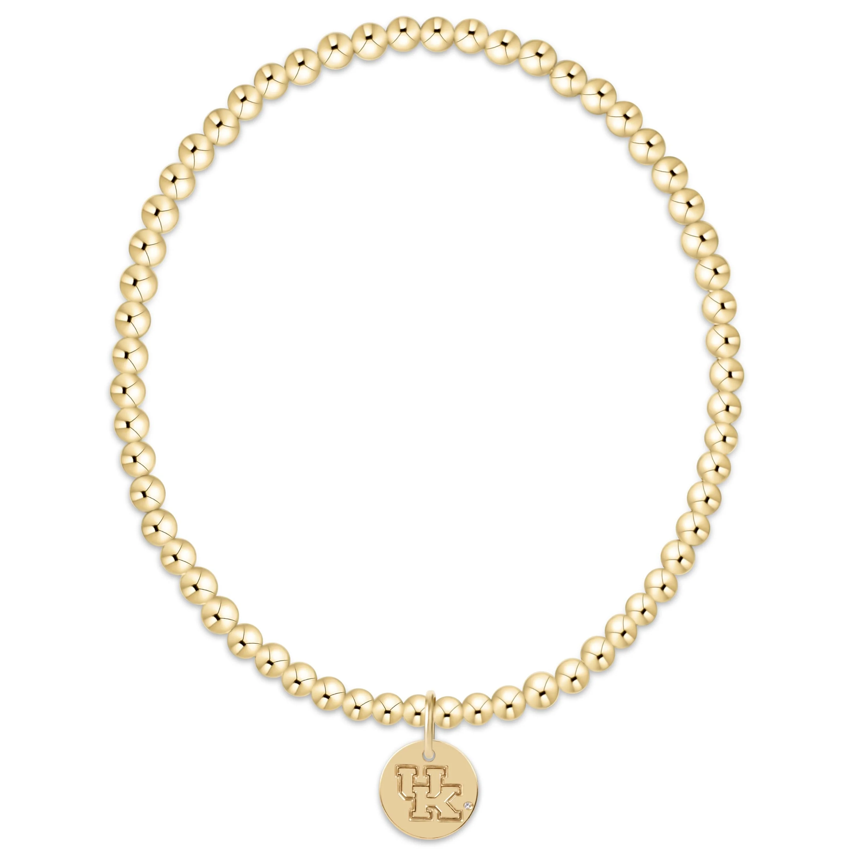 ecollegiate classic gold 3mm bracelet - kentucky disc