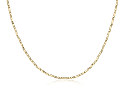 ENewton Choker Classic Gold Bead 15"
