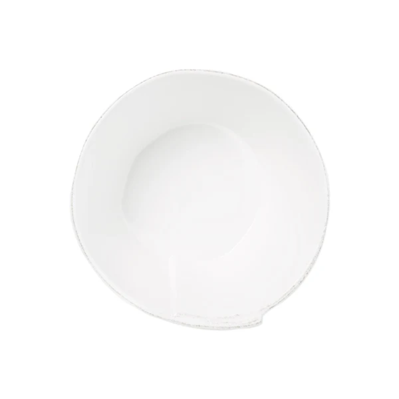 Lastra White Medium Stacking Serving Bowl