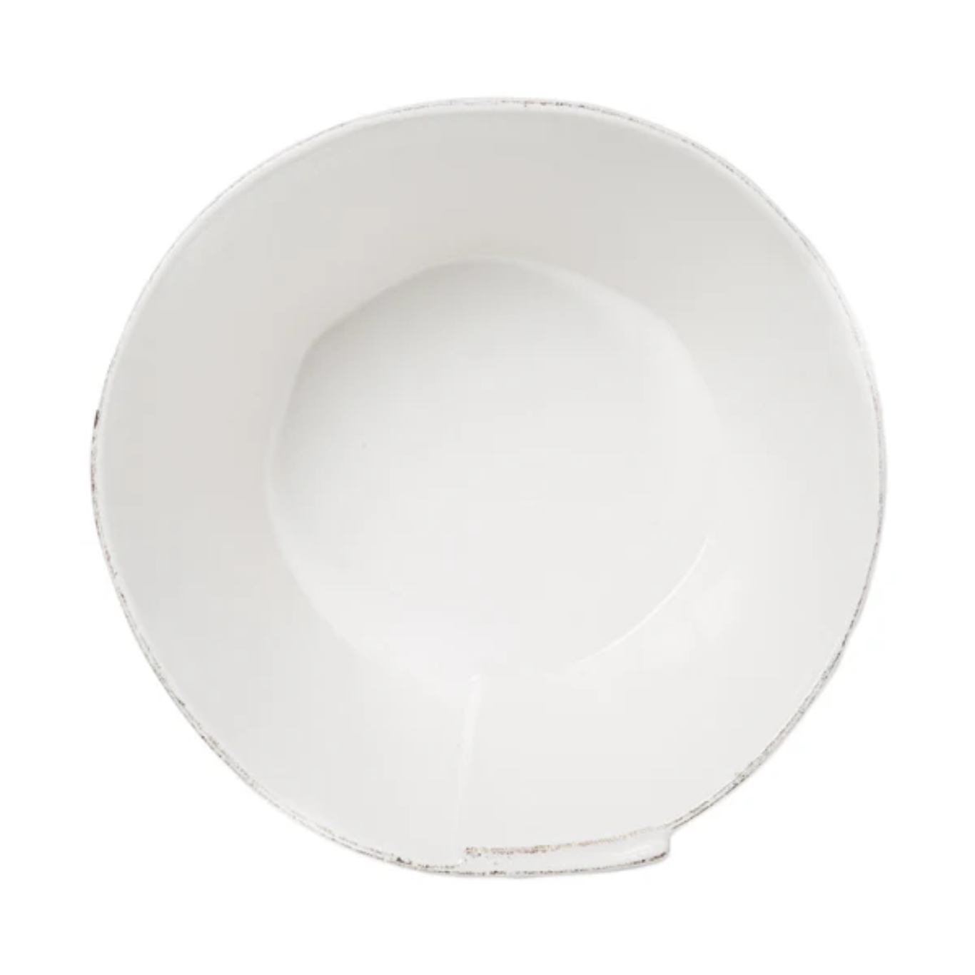 Lastra White Large Stacking Serving Bowl