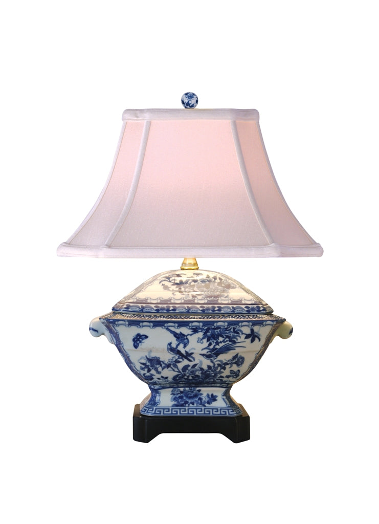 Blue and White Lamp