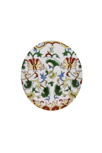 Porcelain Floral Pomegranate Vase Lamp