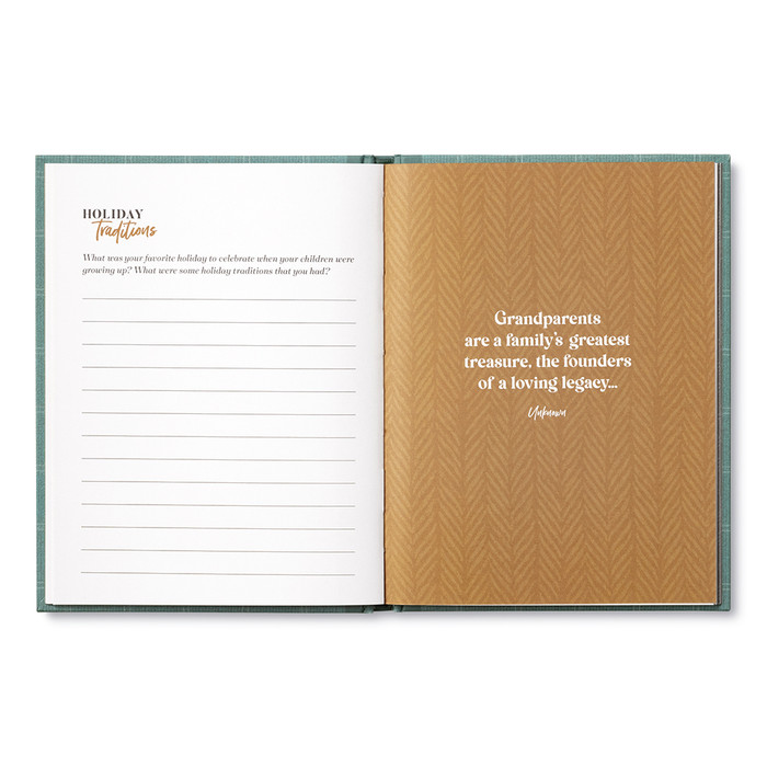 MY GRANDPA Book An Interview Journal to Capture Reflections in His Own Words