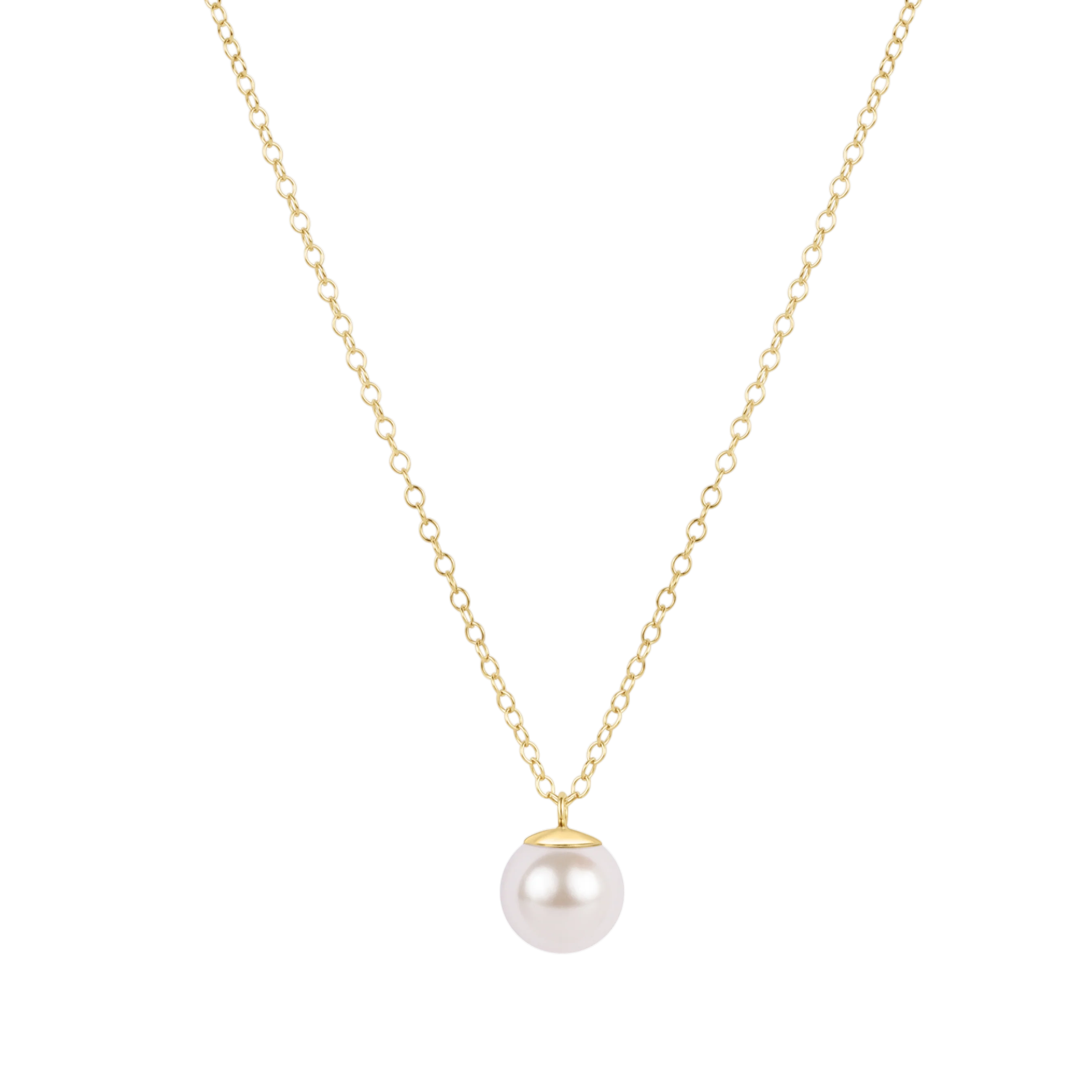 Enewton 16" necklace gold - classic pearl 8mm charm