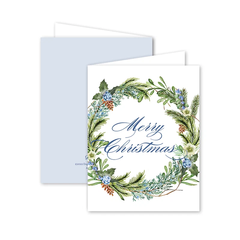 Juniper Pine Garland Card - Package of 8
