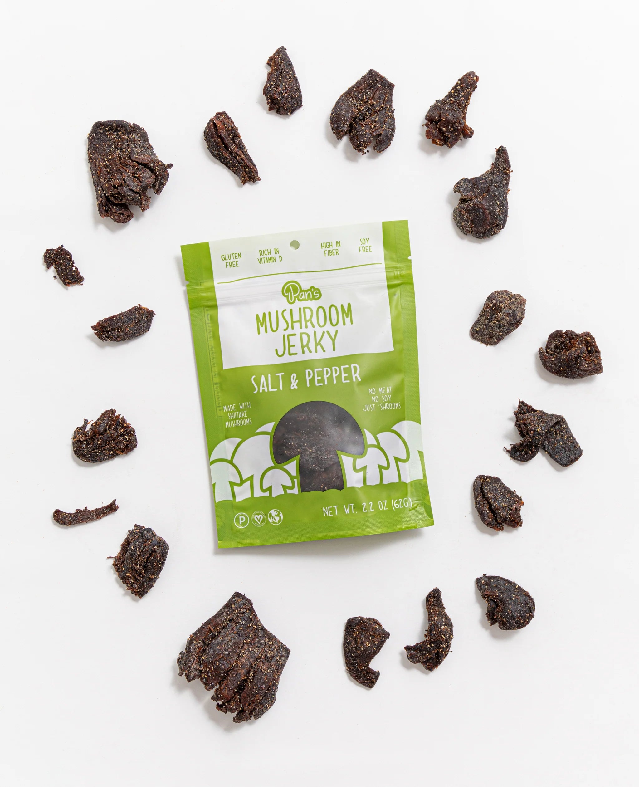 Salt & Pepper Mushroom Jerky