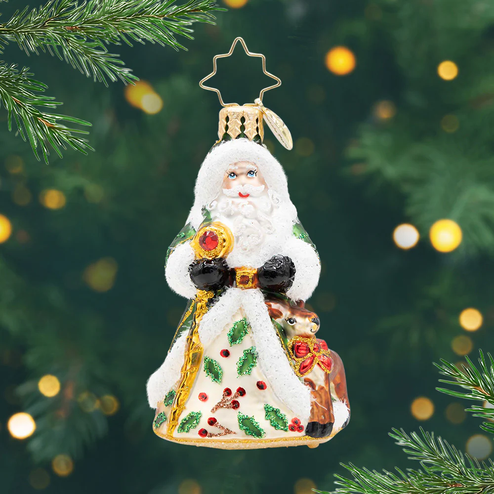 Deerly Beloved Santa Gem - Christopher Radko