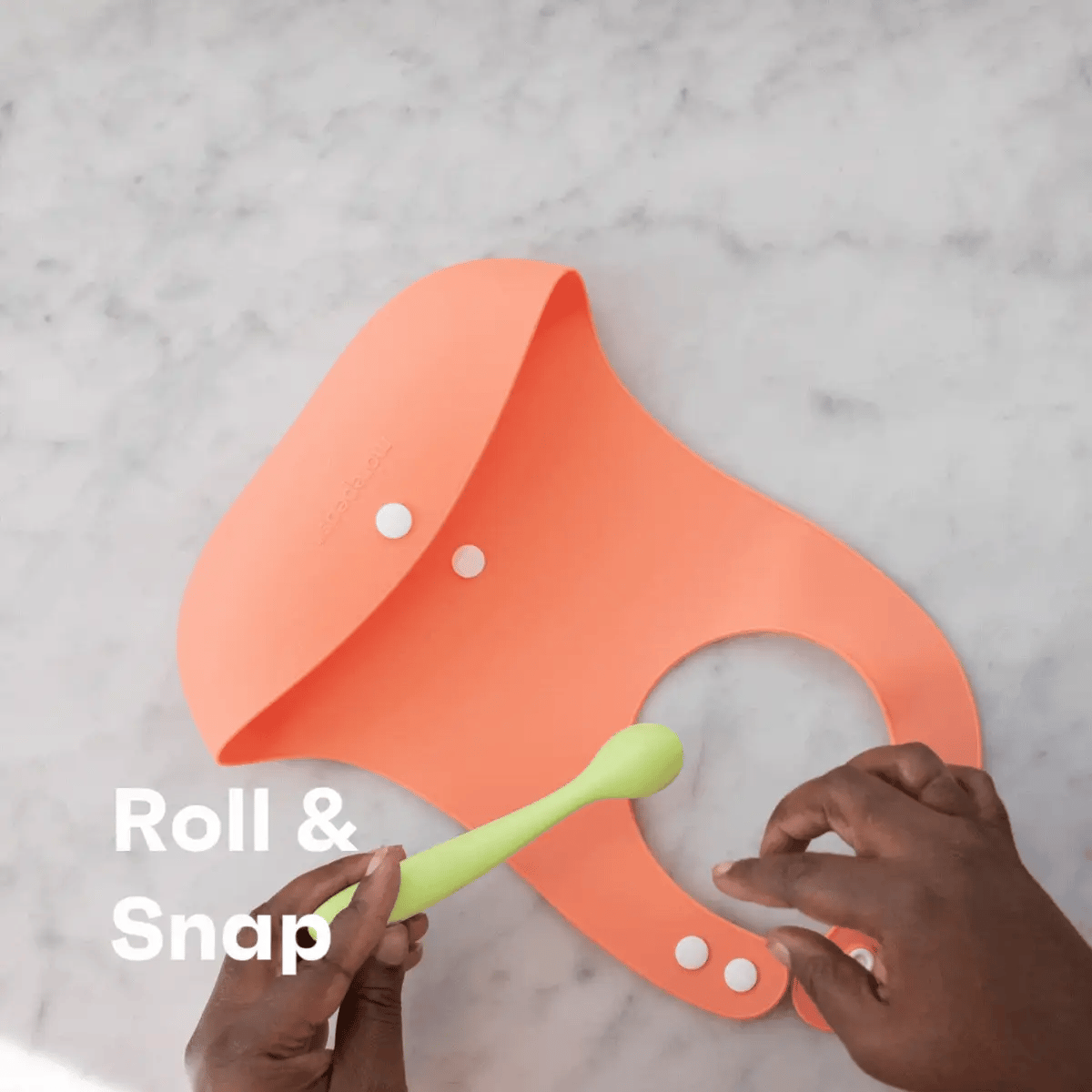 Roll and Snap Bib- Grape