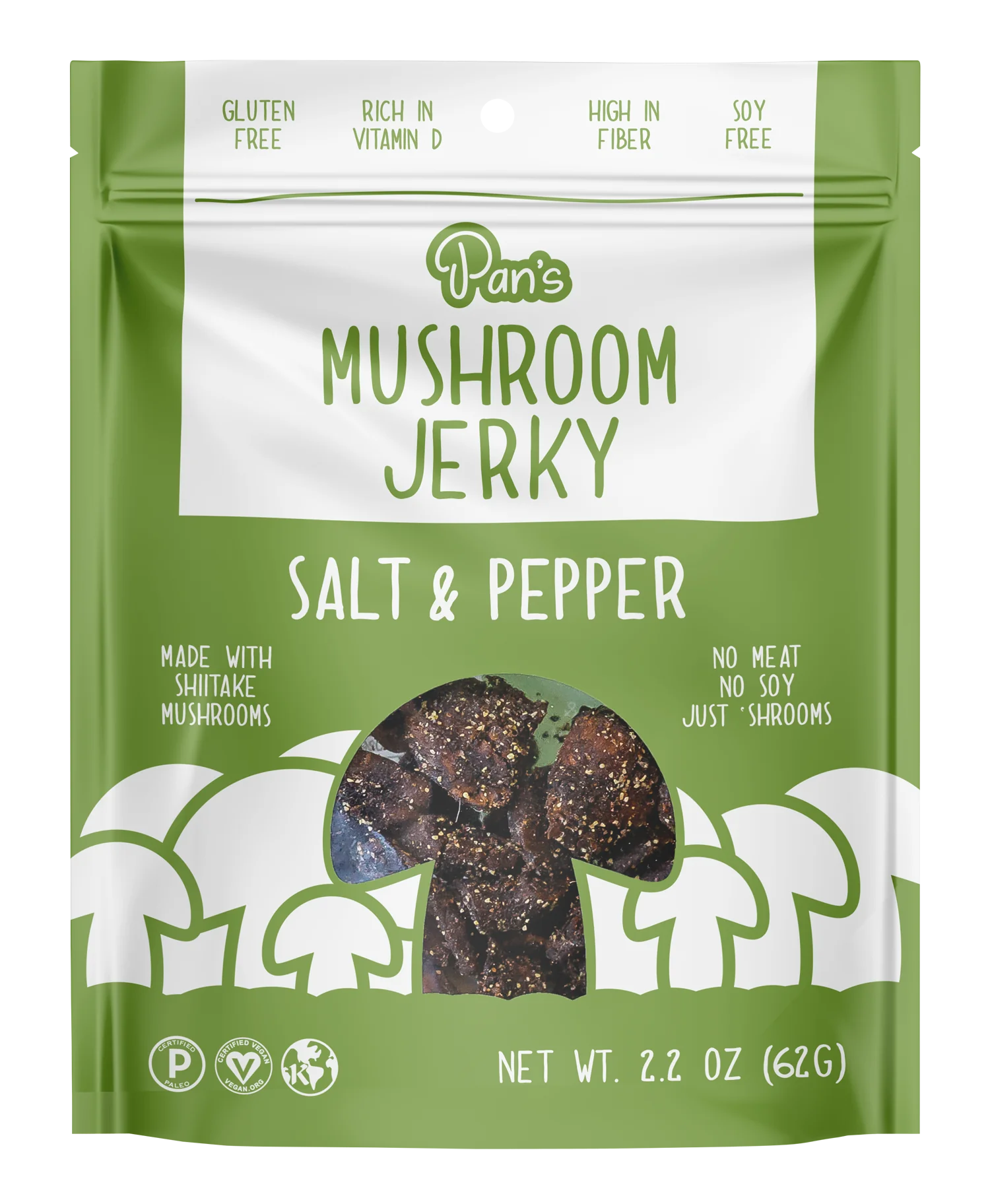 Salt & Pepper Mushroom Jerky