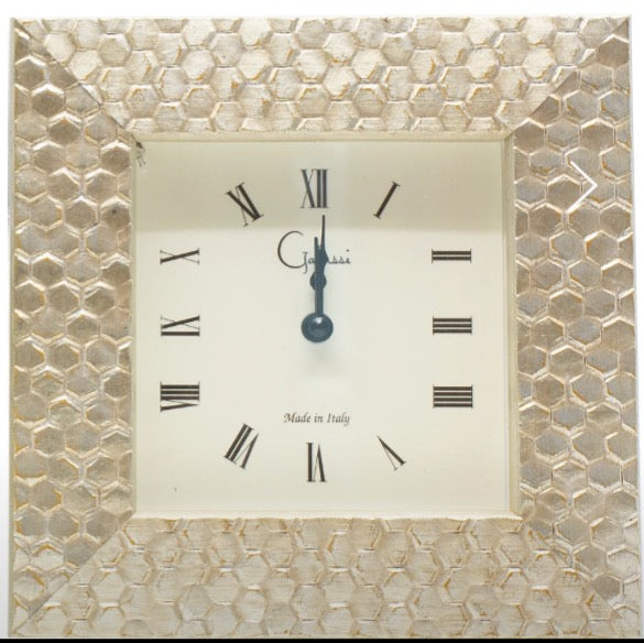 Gold Peak Frame Clock 4" x 4"