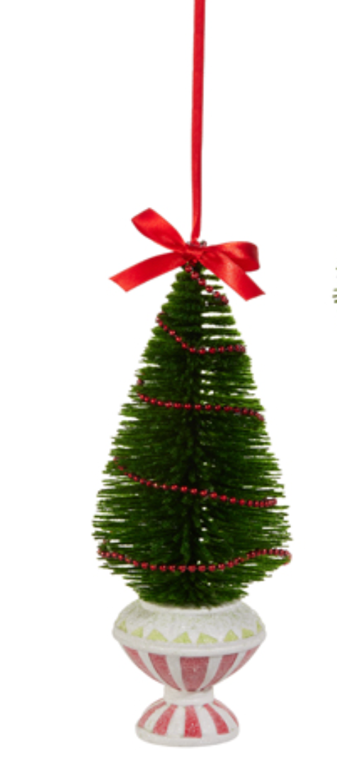 Beaded Garland Topiary Ornament -Small