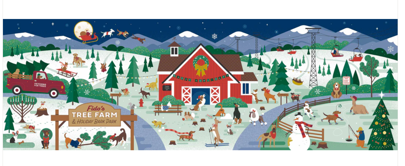 Festive Fido Puzzle 750 Pieces