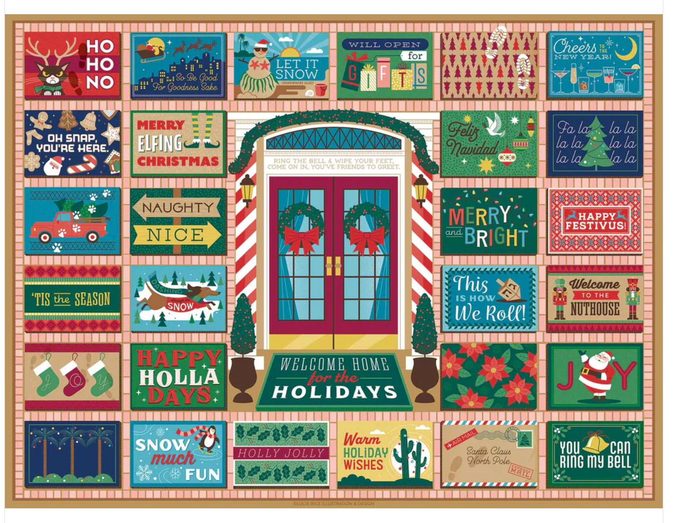 Holiday Doormats Puzzle 500 Pieces