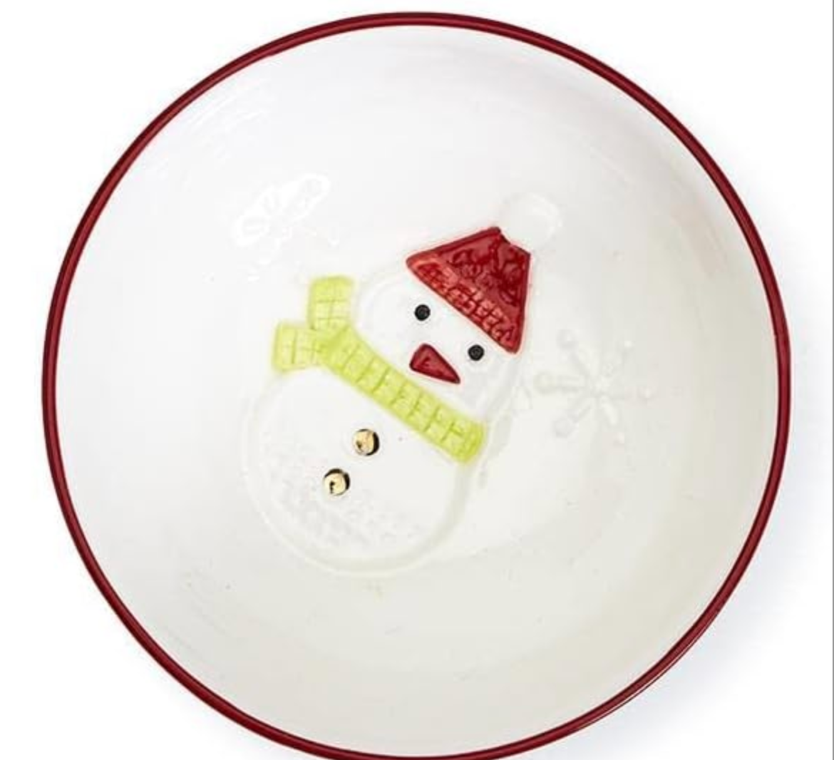 Snowman Tidbit Tray