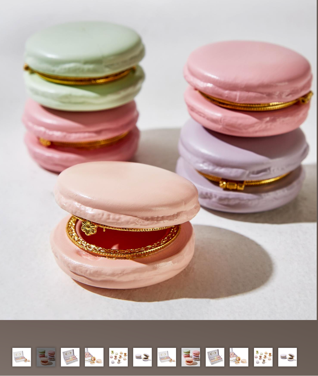 Pink Macaron Trinket Box