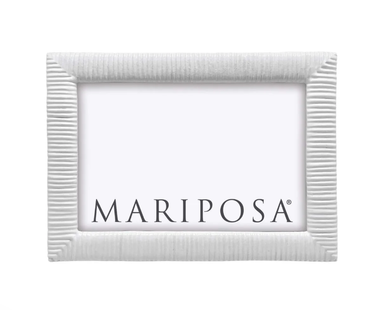 White Woven Frame, 4x6