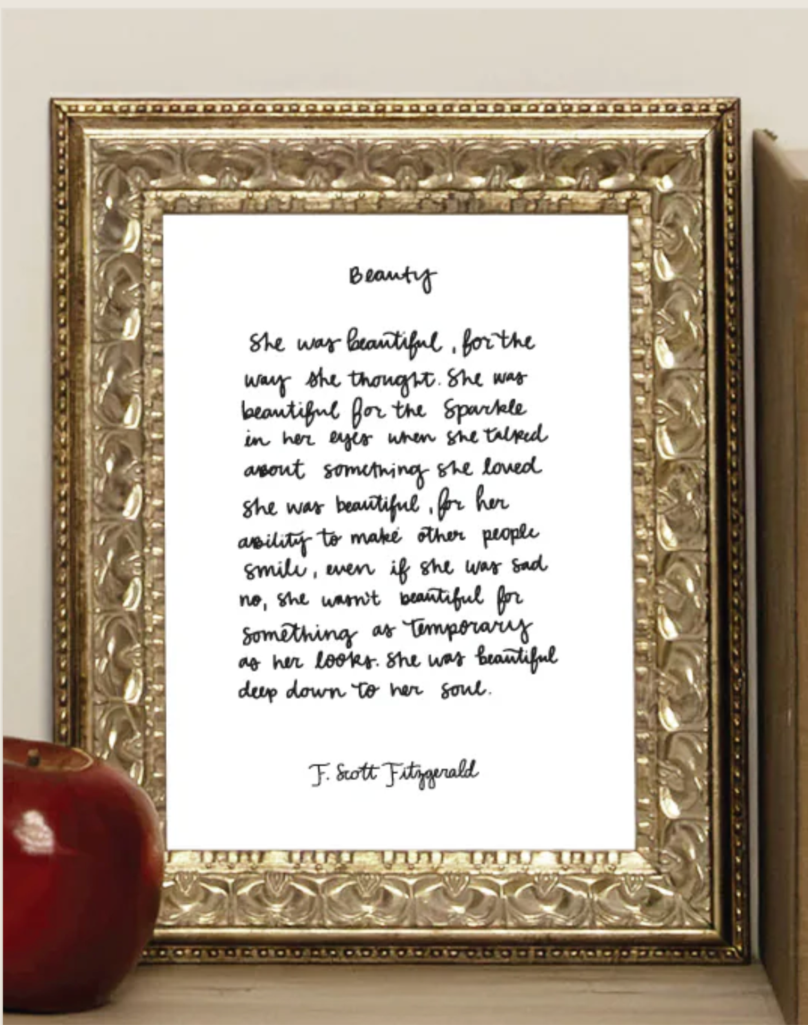 "Beauty" Script Art