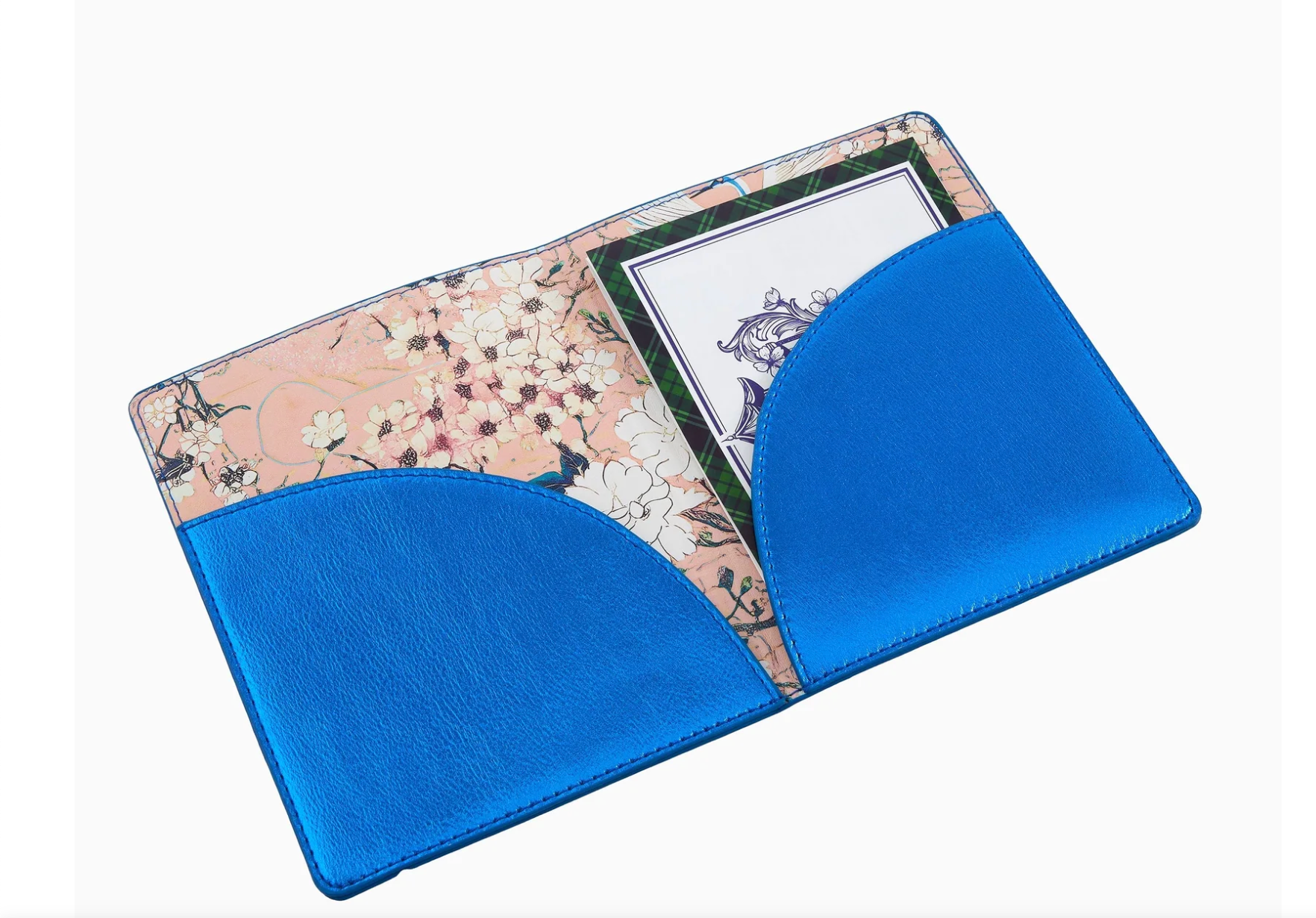 Metallic Blue Mahjong Card Folio