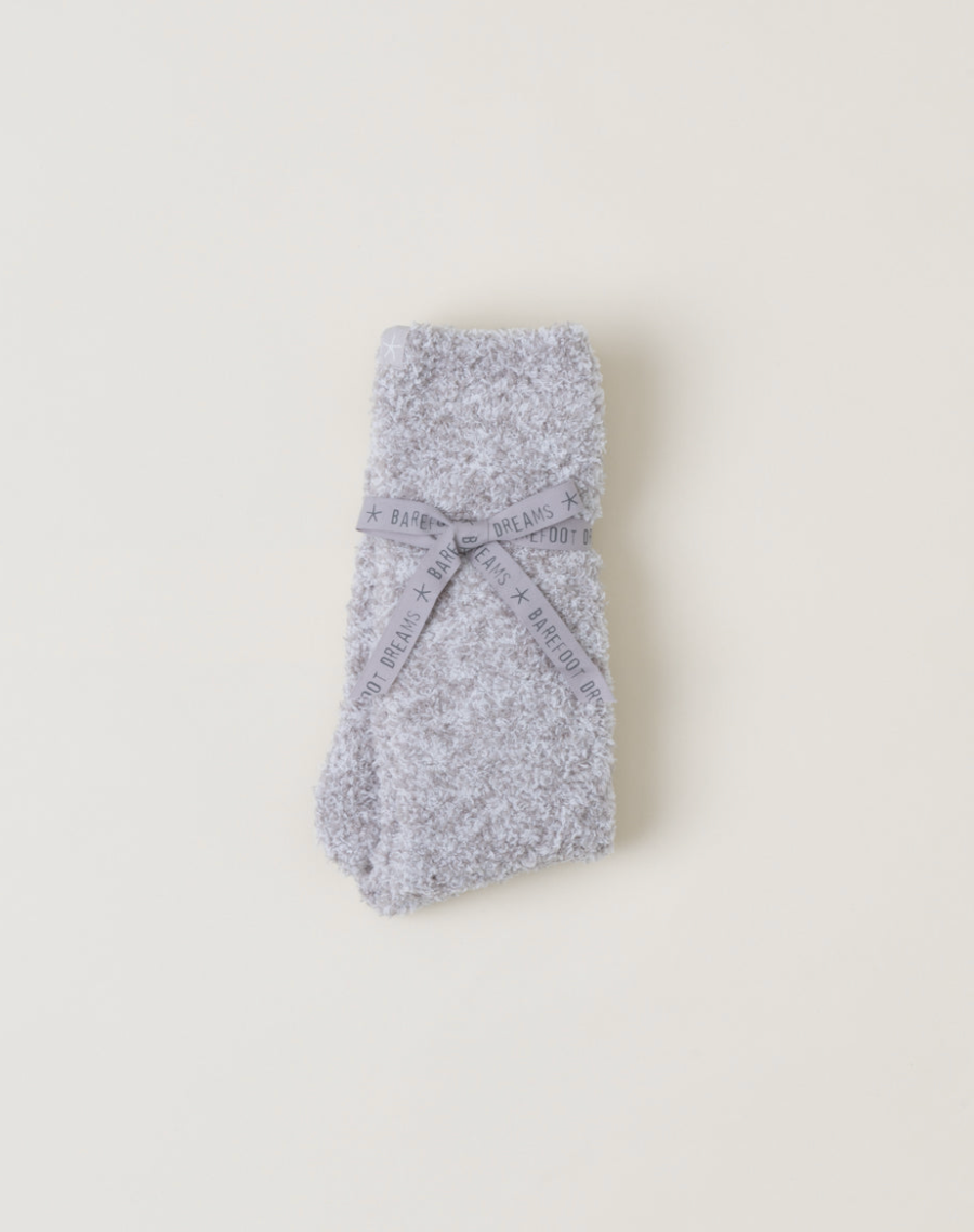 CC Heathered Socks Oyster/White