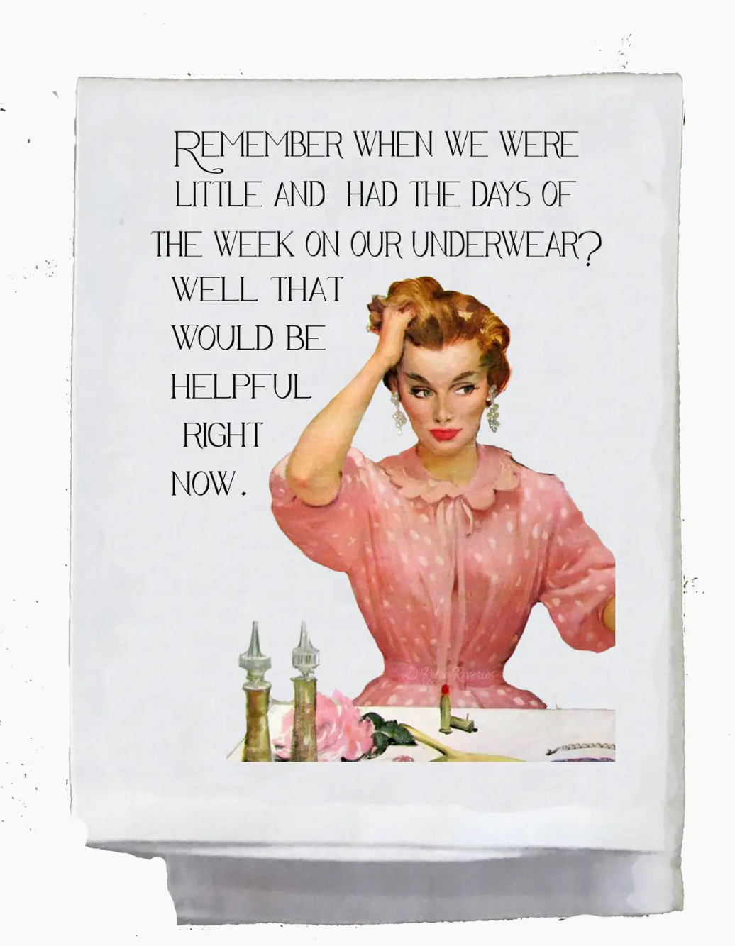 When We Were Little Tea Towel