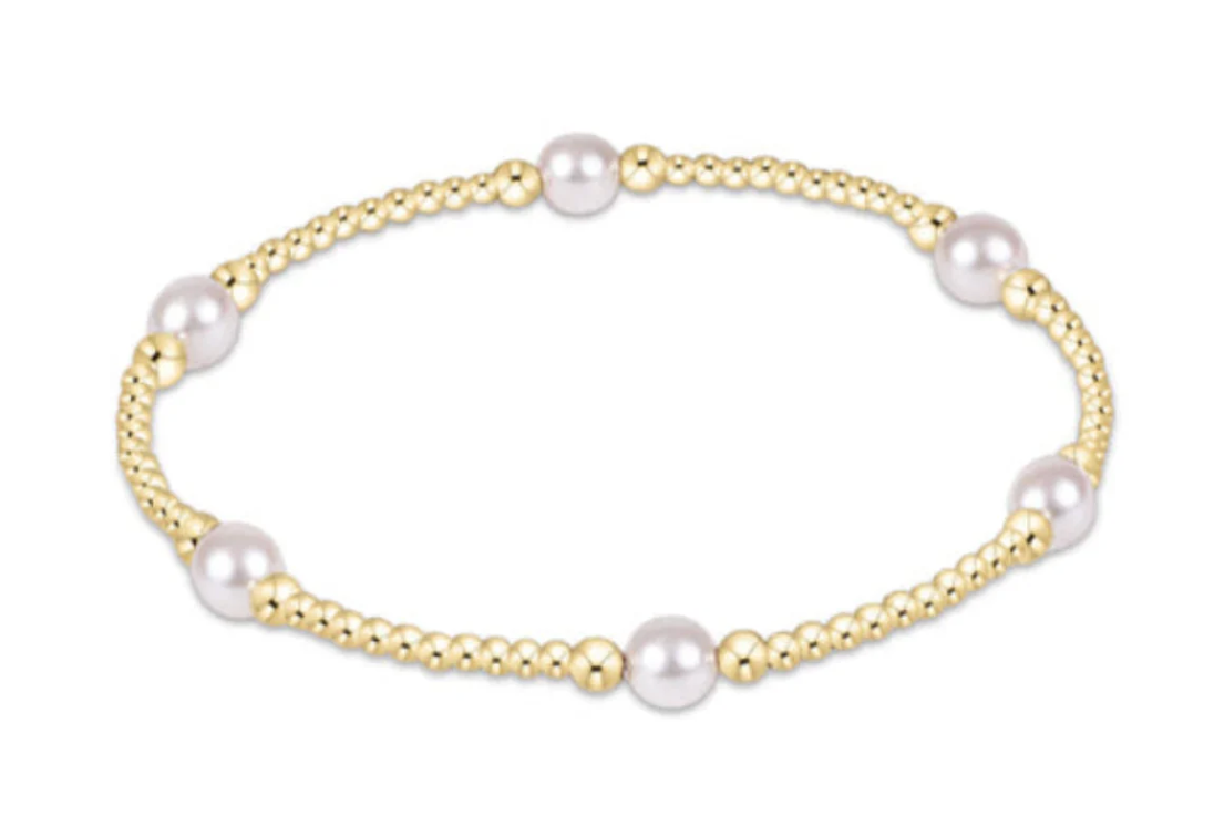 Purpose Pearl Gold Bracelet - 5mm