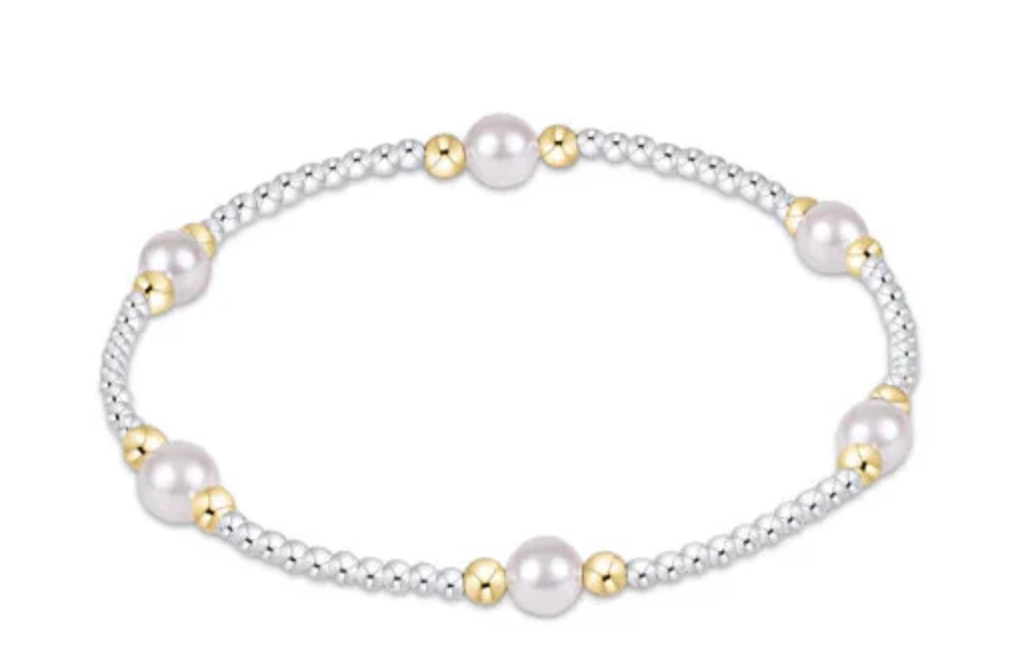 Purpose Pearl Mixed Metal Bracelet - 5 mm