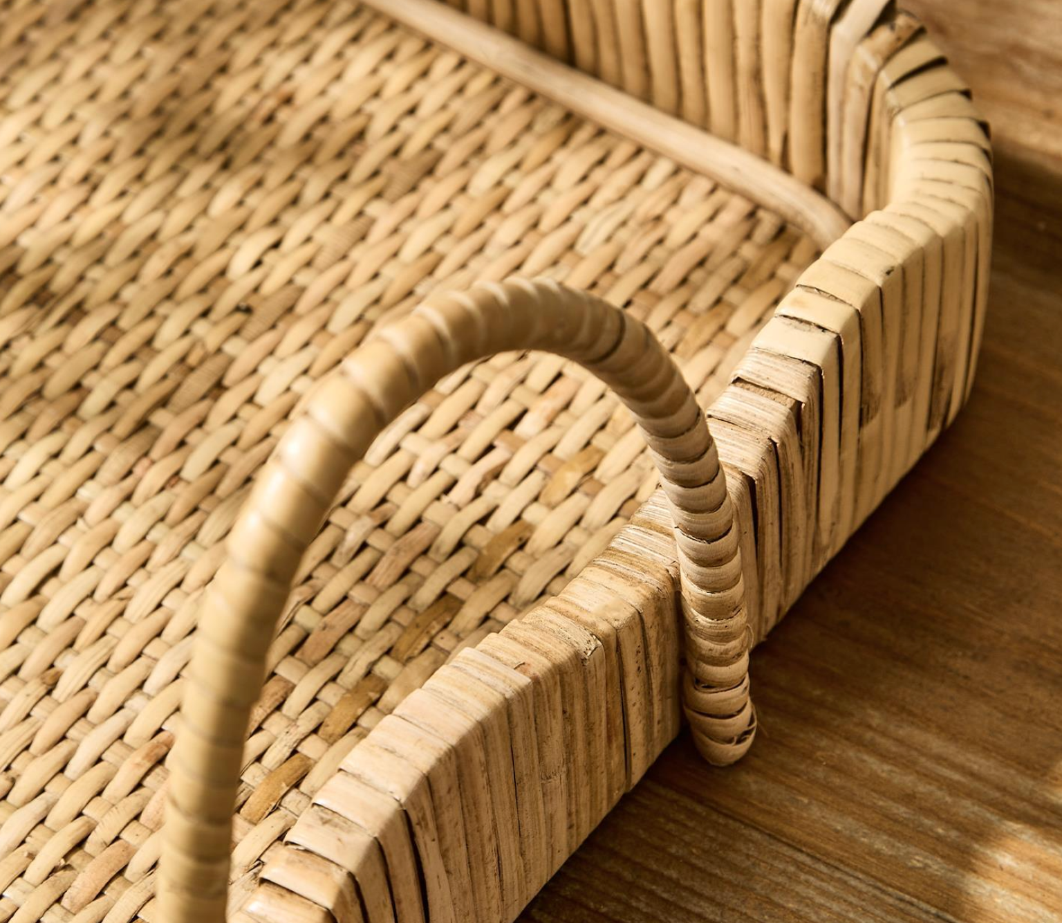 Scalloped Edge Trays with Handles - Small