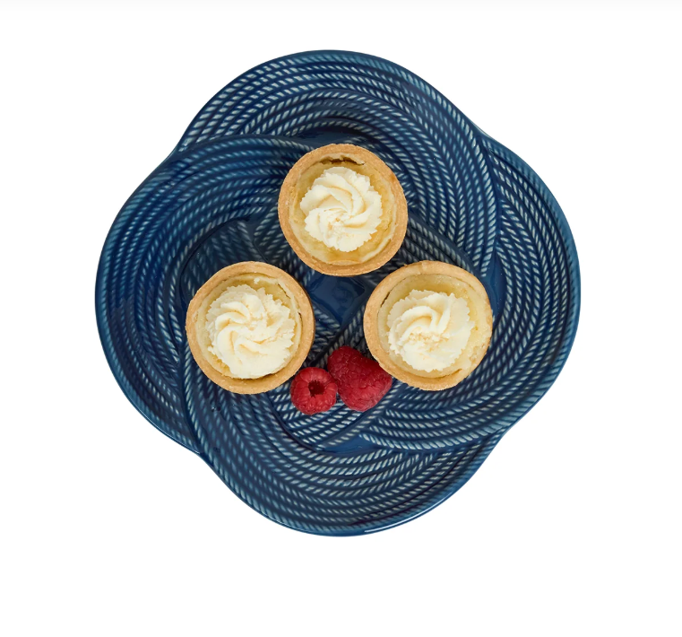 Le Panier Mystic Knot Dessert /Salad Plate - Denim