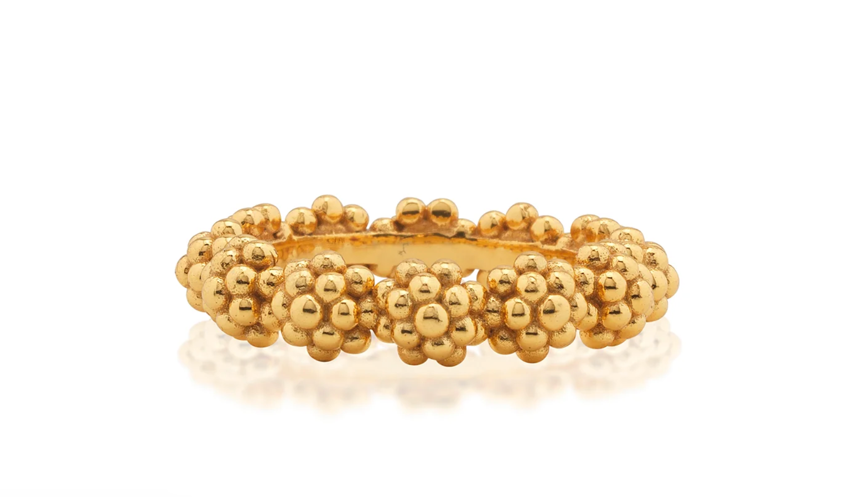 Berry Icon Ring, Gold, Size 7