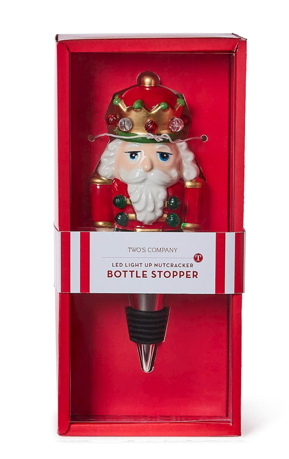 Light-Up LED Nutcracker Bottle Stopper