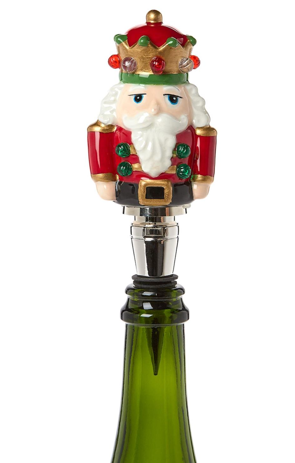Light-Up LED Nutcracker Bottle Stopper