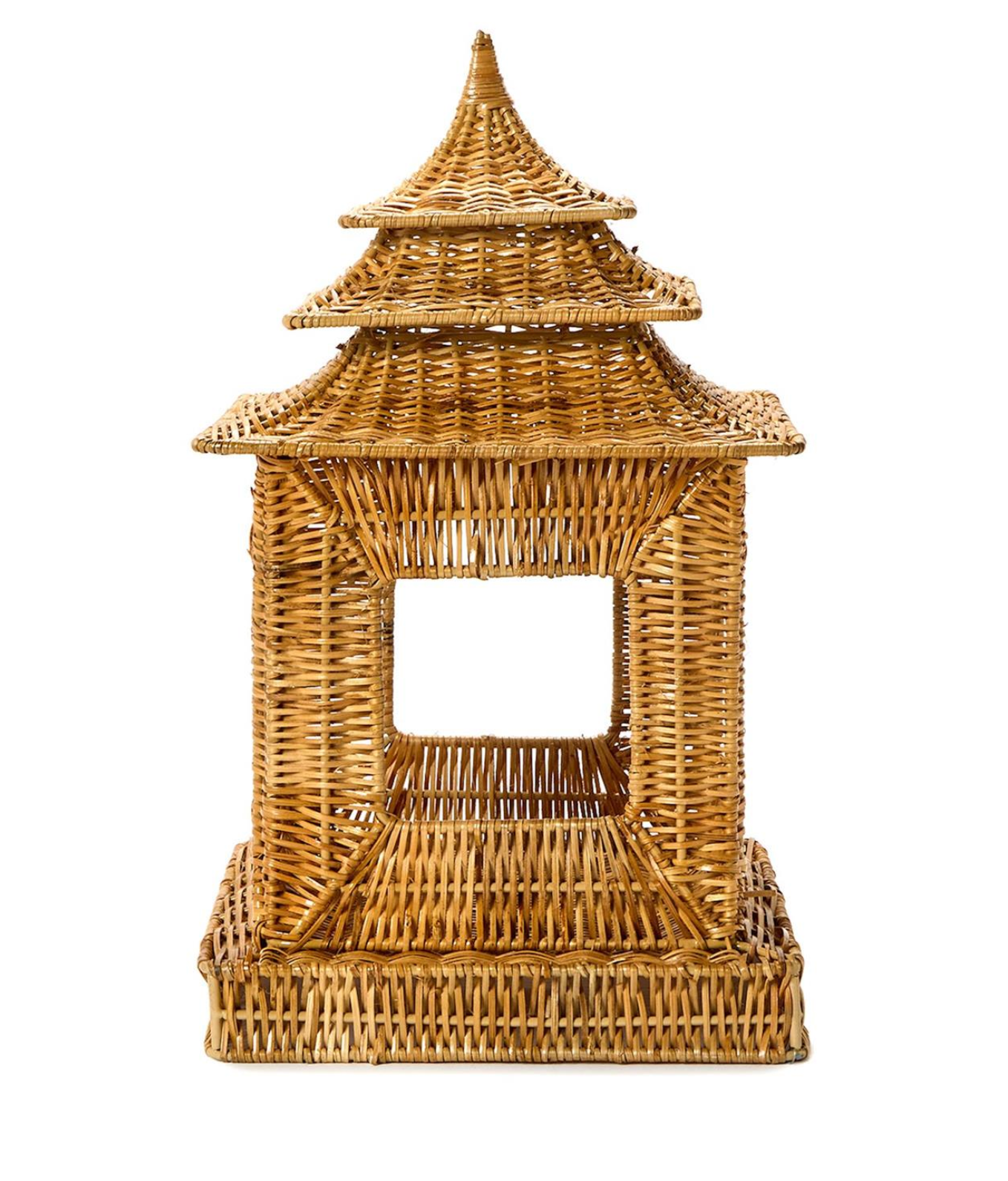 Large Rattan Pagoda Lantern