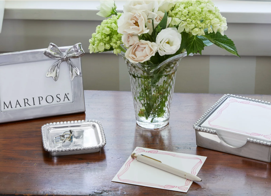 Beaded Tray/Post-it Note Holder