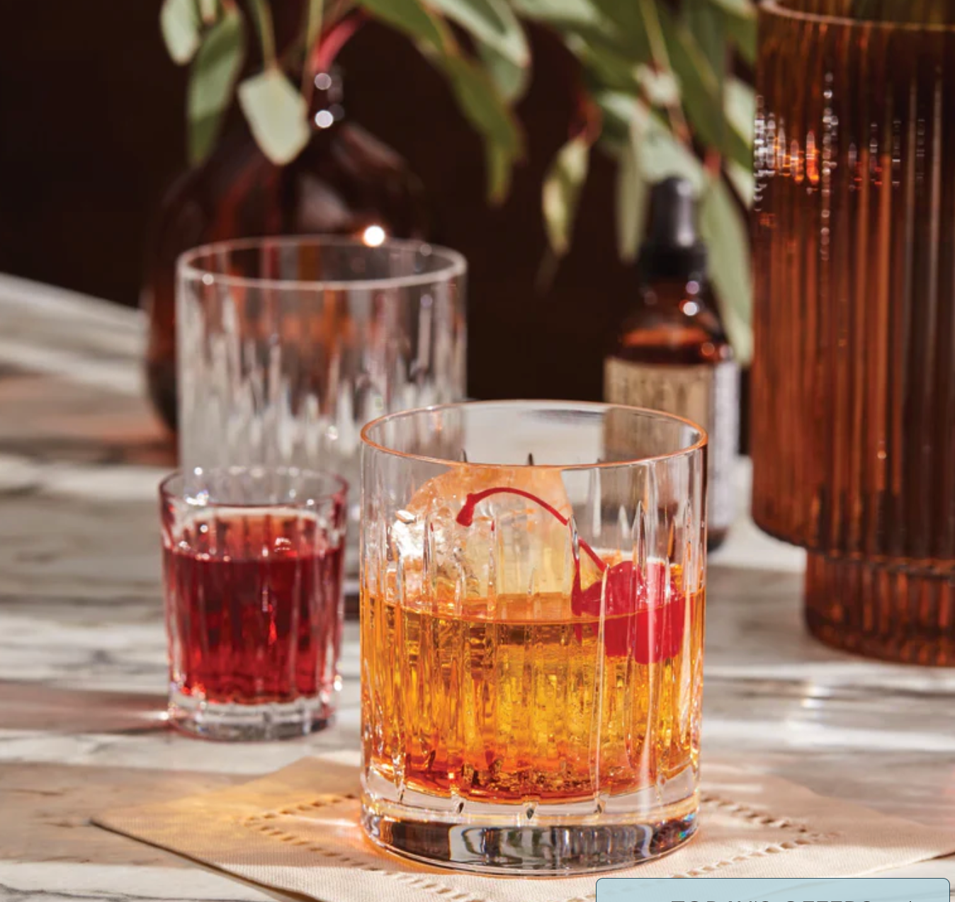 Soho Crystal Double Old Fashioned Glasses: Set of 4